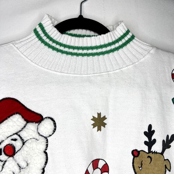 Vintage crew neck long sleeve Christmas sweatshirt - Picture 6 of 13